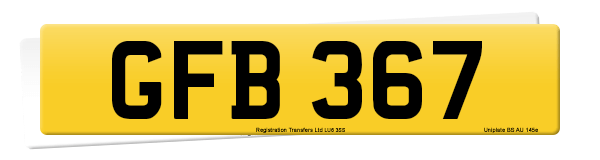 Registration number GFB 367